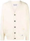 WACKO MARIA embroidered-denim knit cardigan