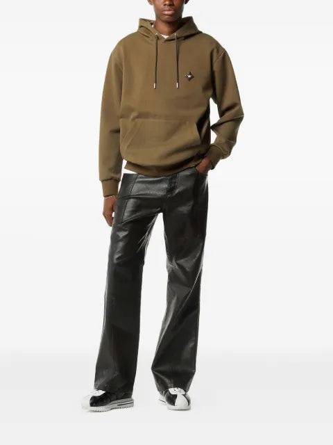 MCM logo patch ponte hoodie