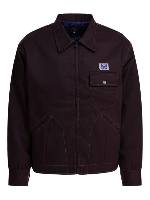 Needles patch-pocket zip-up jacket