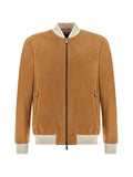 Paul & Shark aqualeather suede bomber jacket