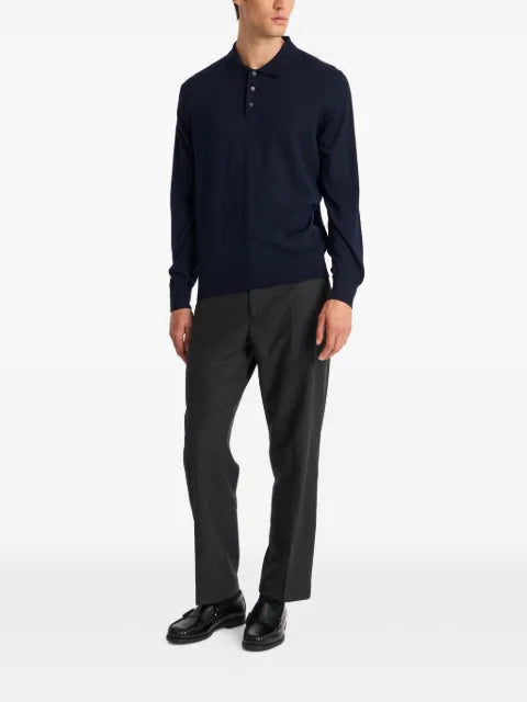 Pringle of Scotland polo-collar long sleeve sweater