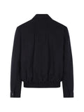 Saint Laurent logo-embroidered zip-up jacket