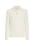 Brunello Cucinelli rib knit polo shirt