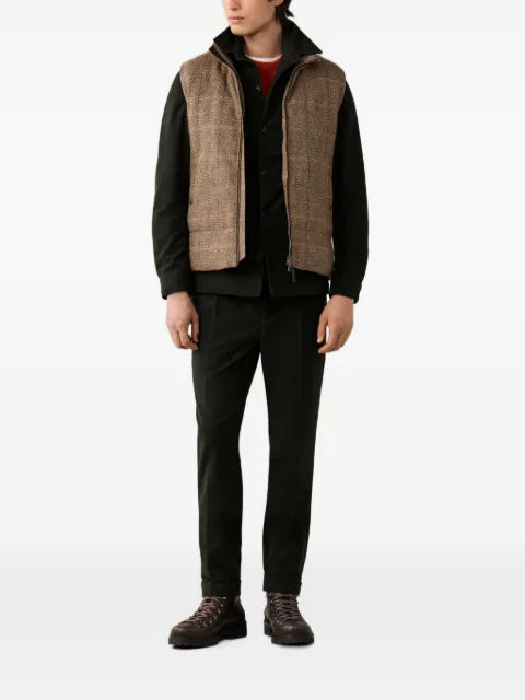 Hackett London herringbone check gilet