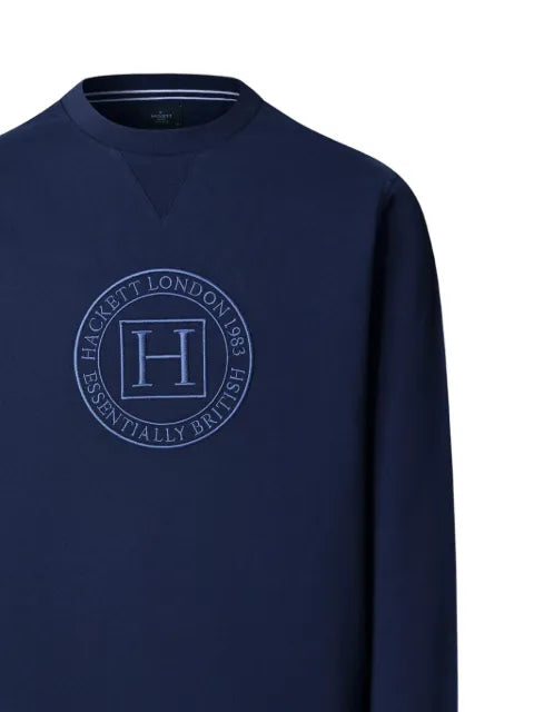 Hackett London logo-embroidered crew-neck sweater