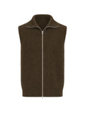 Jil Sander wool zip-up vest