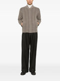 Emporio Armani chevron-knit lightweight jacket