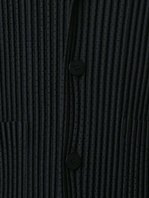 Issey Miyake pleated notch-lapel jacket