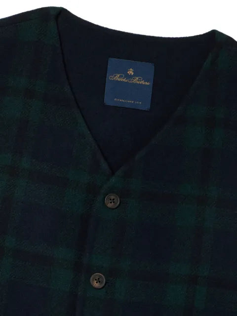 Brooks Brothers Blackwatch check-pattern vest