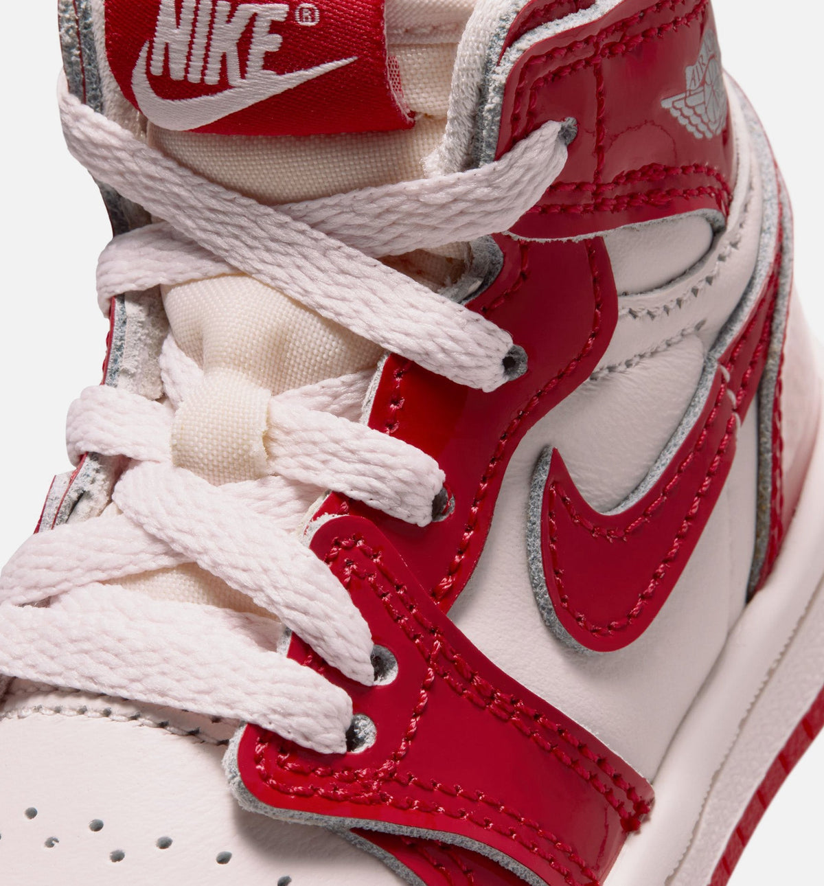 Air Jordan 1 Retro High OG "Nails And Grails" Infant/Toddler Shoe – University Red/Metallic Silver