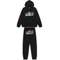 Trapstar Shooters Panther Orange Blue Tracksuit — Black