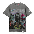 Rough Play Skeleton Rapper Graphic Short-Sleeve T-Shirt