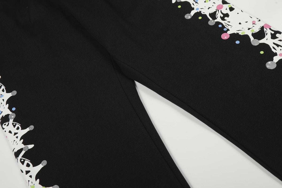 Sp5der Black Splatter Graphic Matching Set
