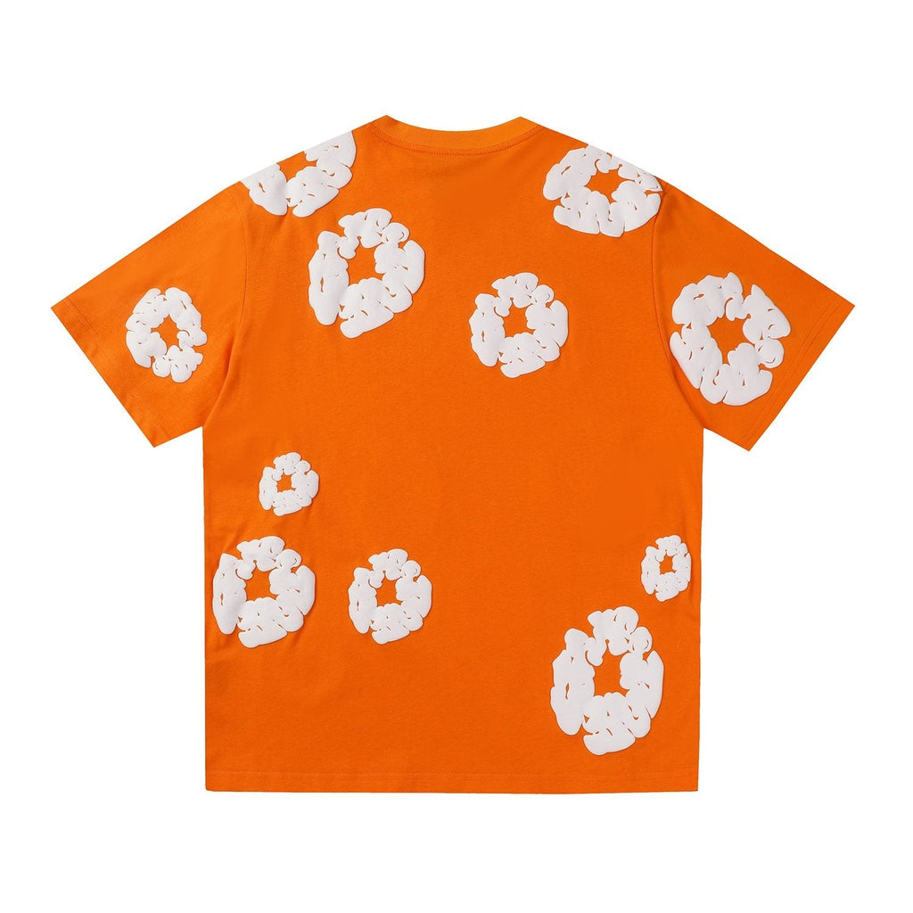 DENIM TEARS All-Over White Flower Print T-Shirt