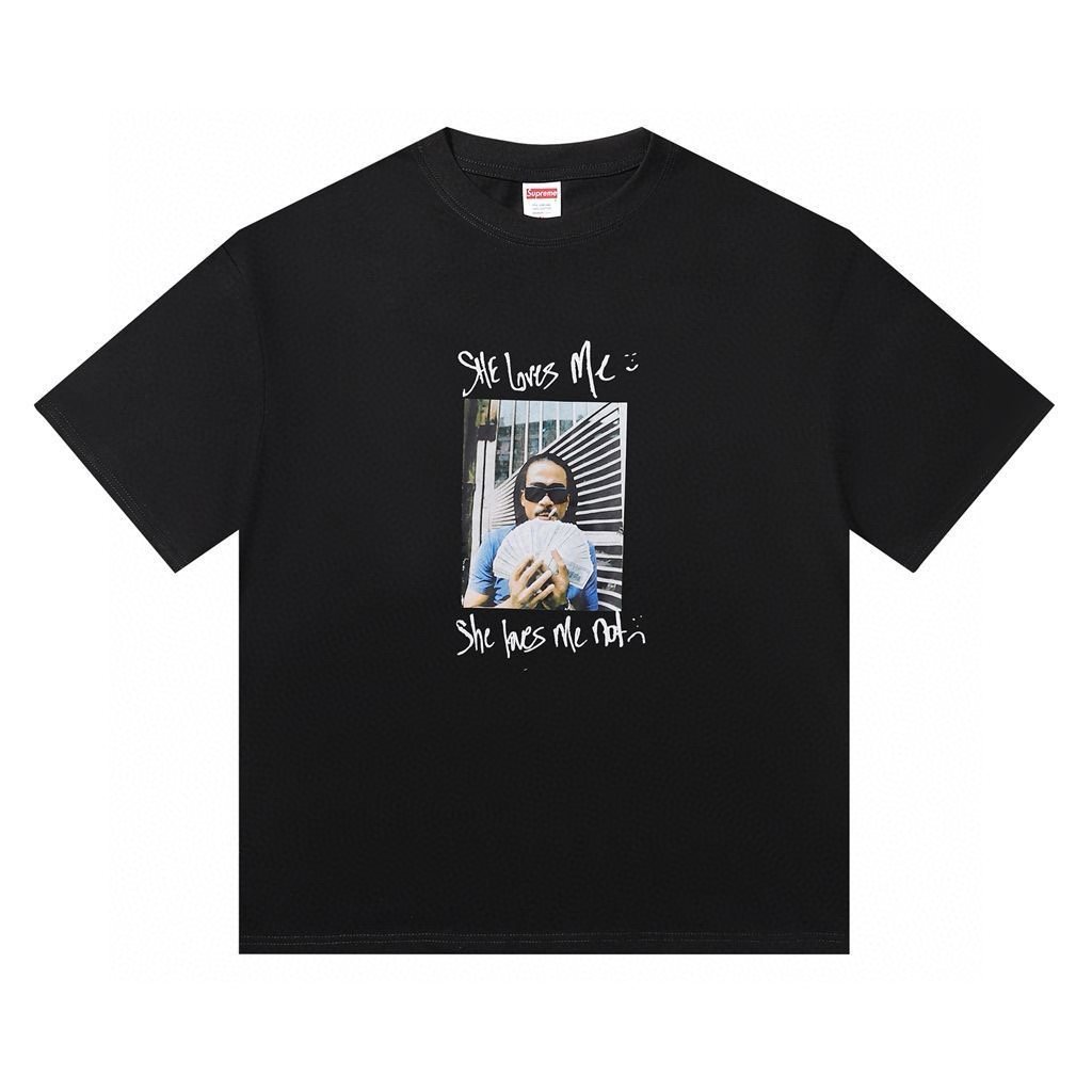 Supreme She Loves Me Graphic Short-Sleeve T-Shirt