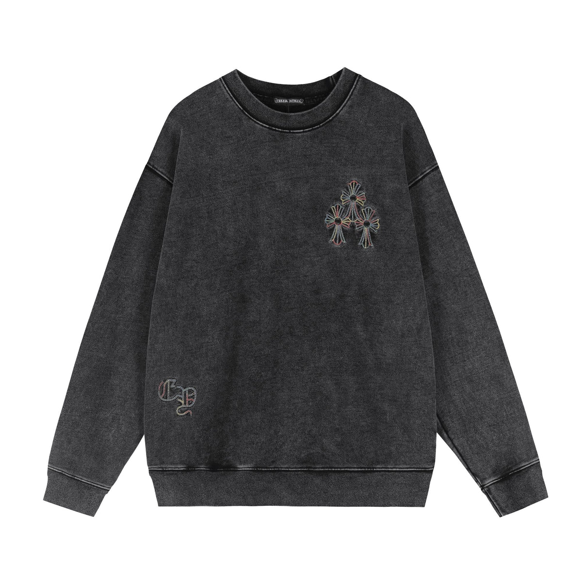 Chrome Hearts Cross Motif Embroidered Crewneck Sweatshirt
