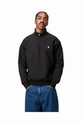 CARHARTT WIP HALF ZIP AMERICAN SCRIPT Black