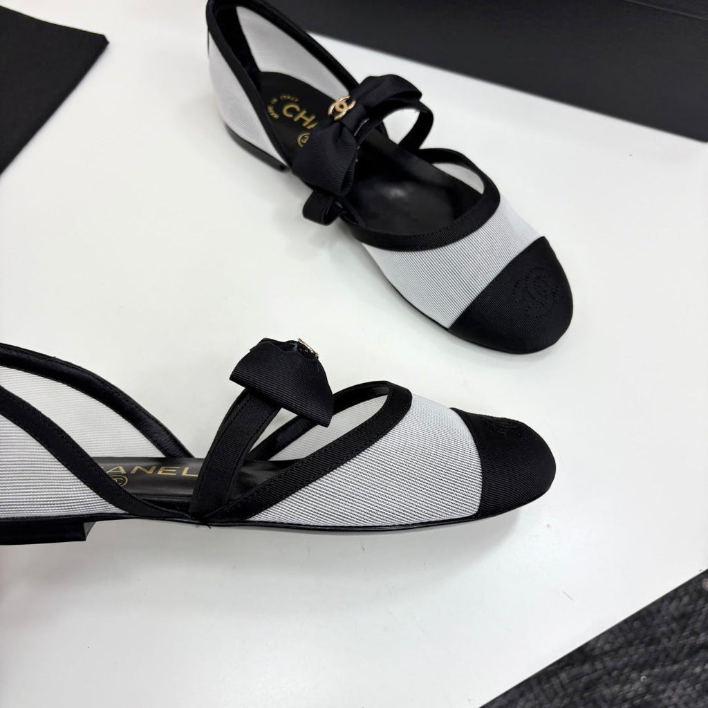 Chanel 2025 Hollow Bow Ballet Flats – 2025 Collection