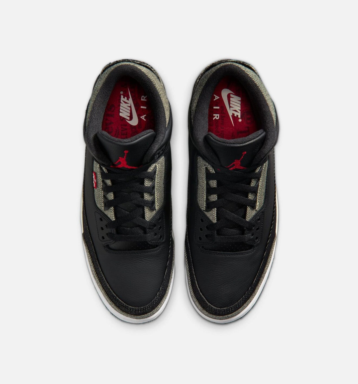 Air Jordan 3 x Levi's "Black and White" Men's Shoe – Denim/Black/Gym Red