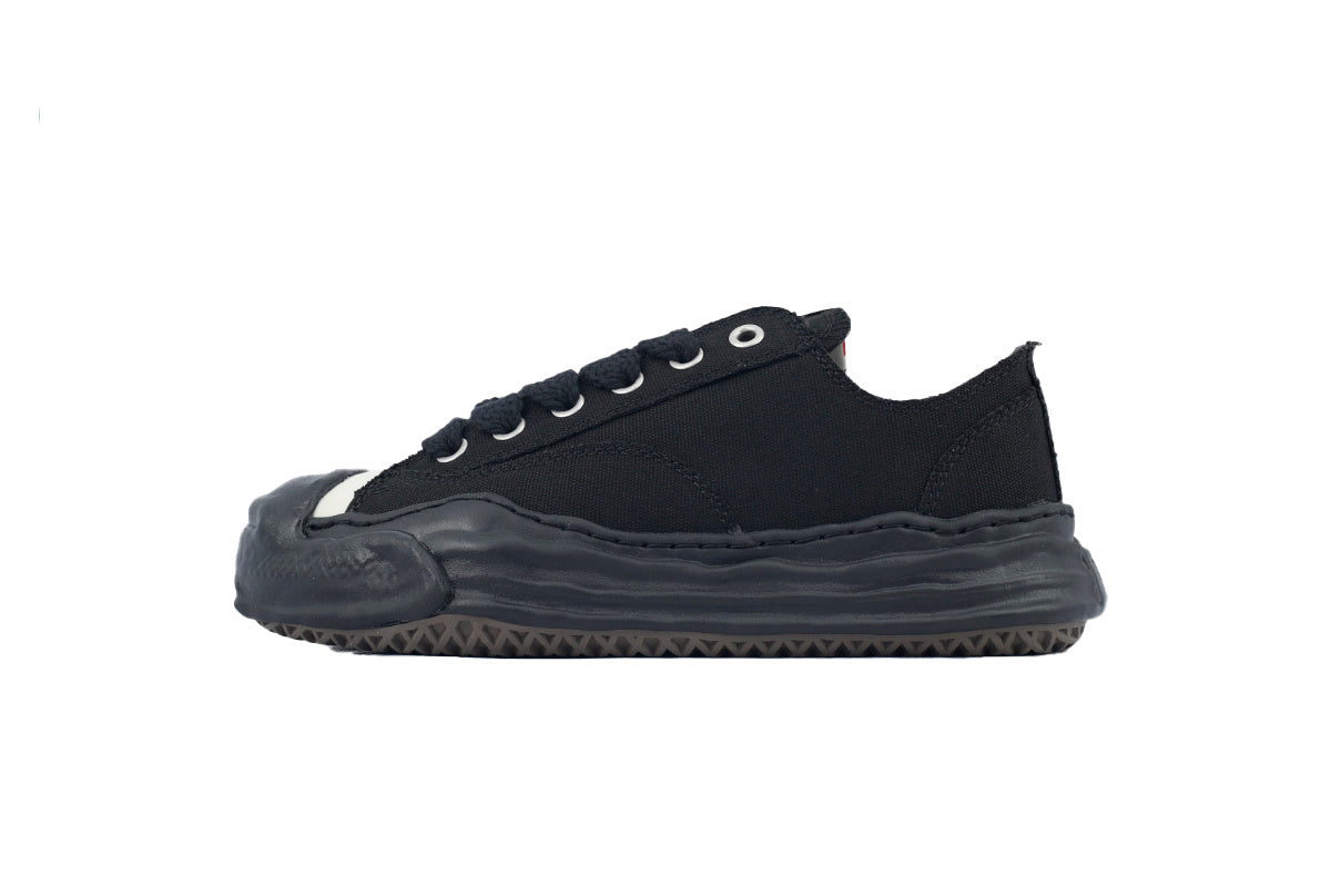 Maison Mihara Yasuhiro Hank OG Sole Canvas Low Black NO.786 A05FW702