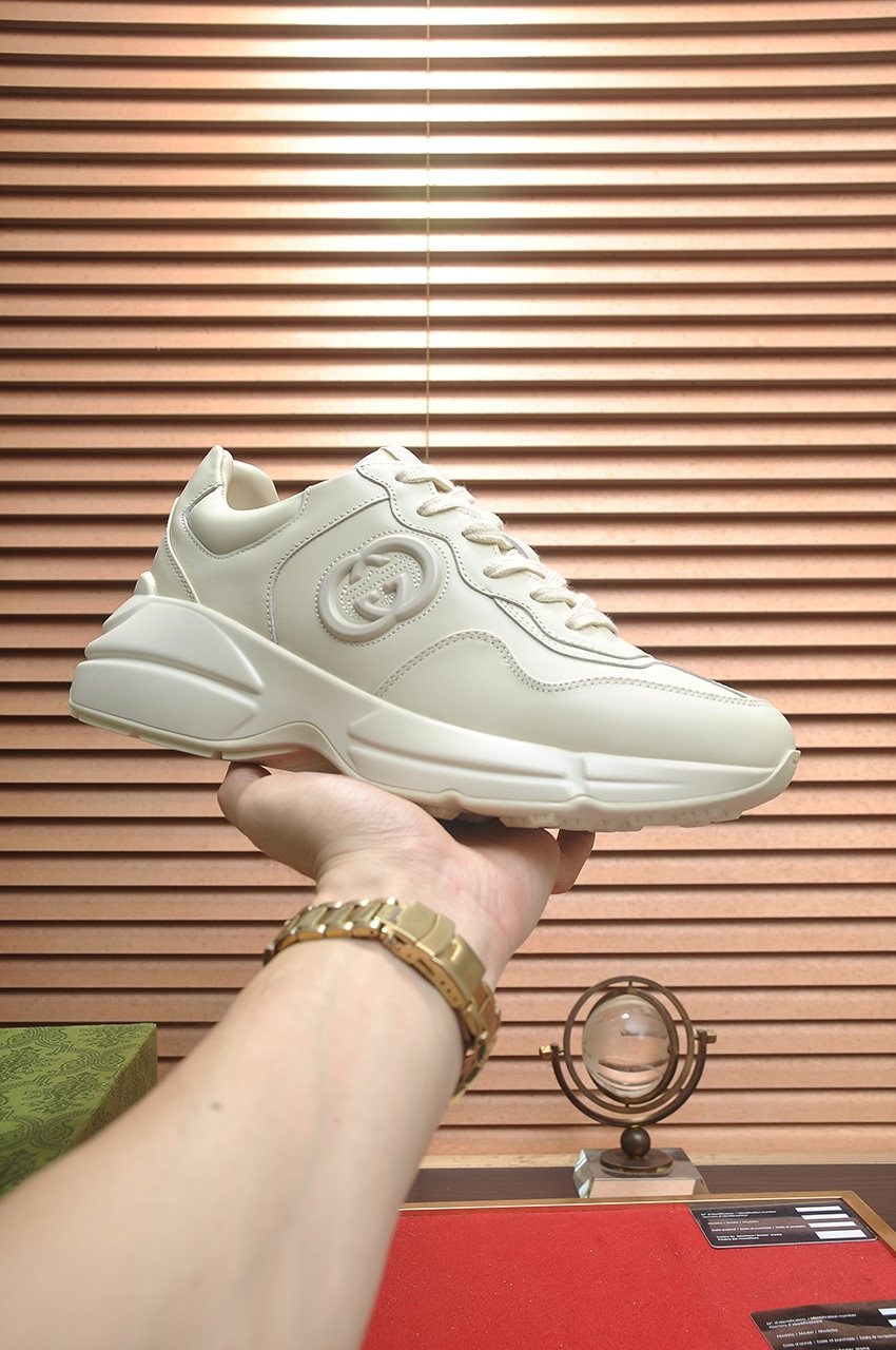 Gucci Tonal Chunky Low-Top Sneakers
