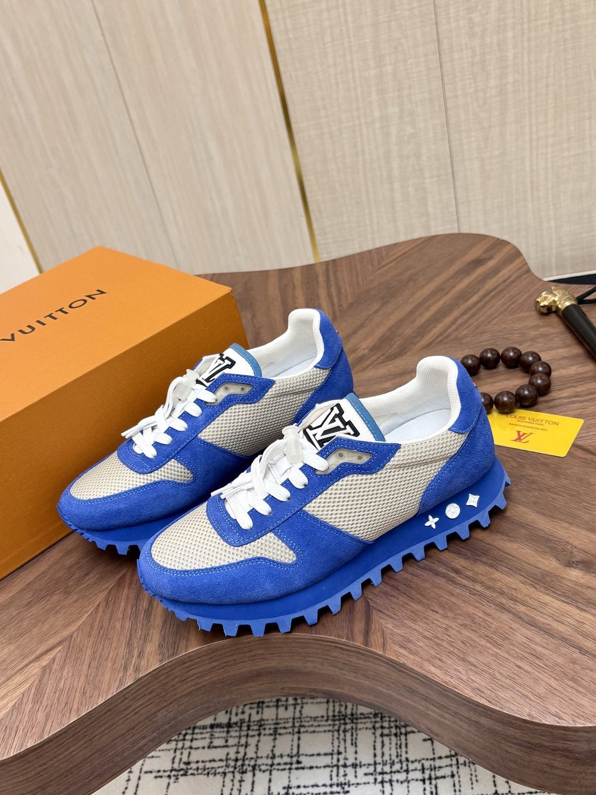 Louis Vuitton Color-Block Low-Top Sneakers