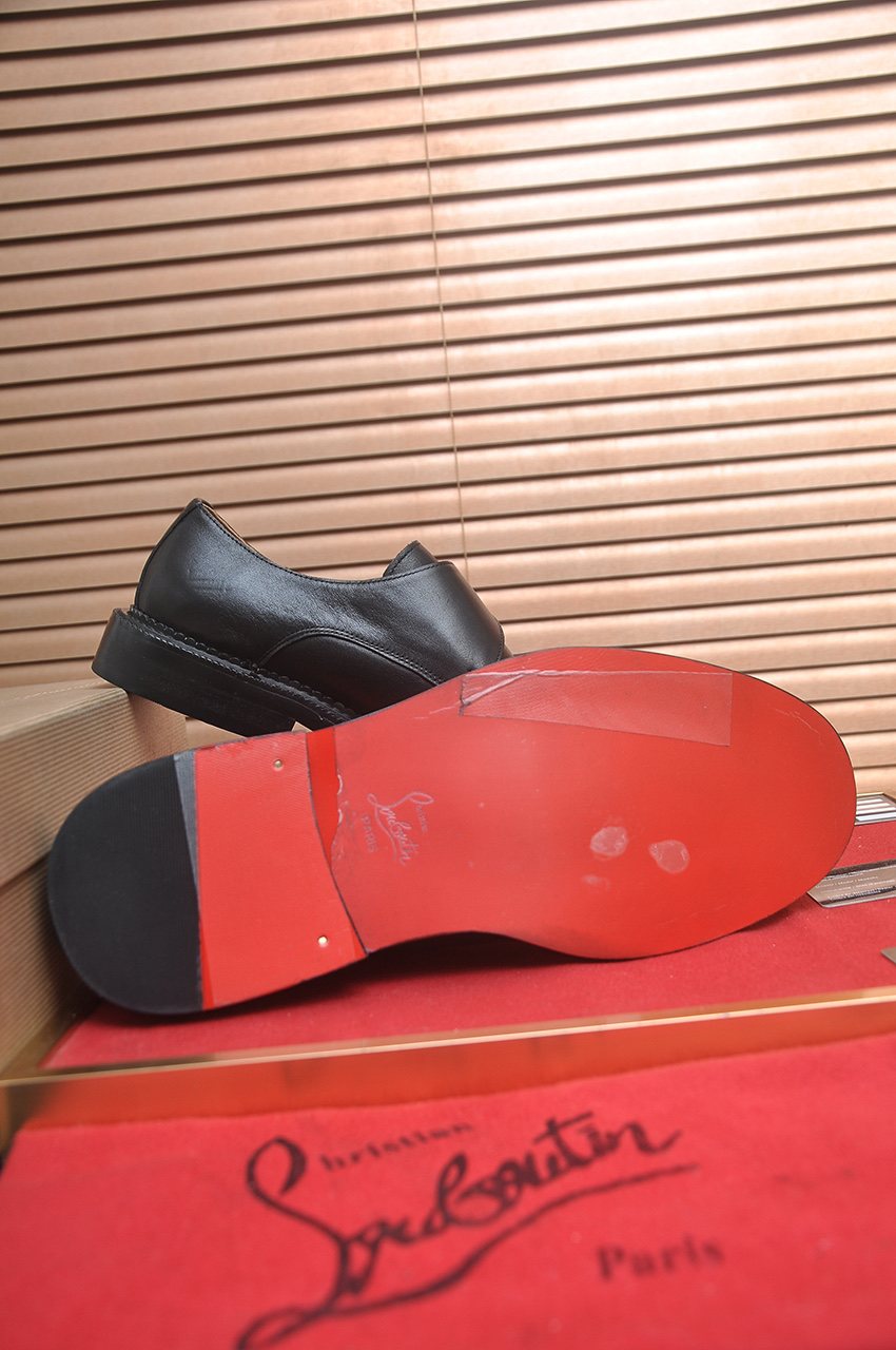Christian Louboutin Black Monk Strap Dress Shoes