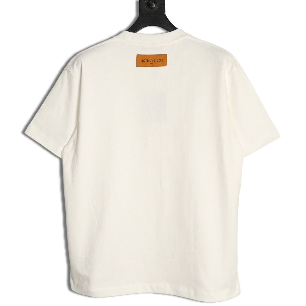 Louis Vuitton Melting Monogram Embroidered T-Shirt - Ivory
