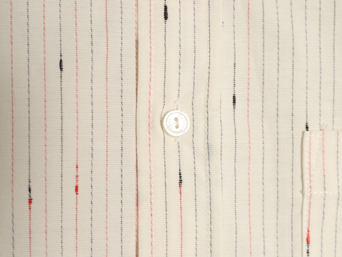 Chanel Stripe and Motif Long-Sleeve Shirt - Cream